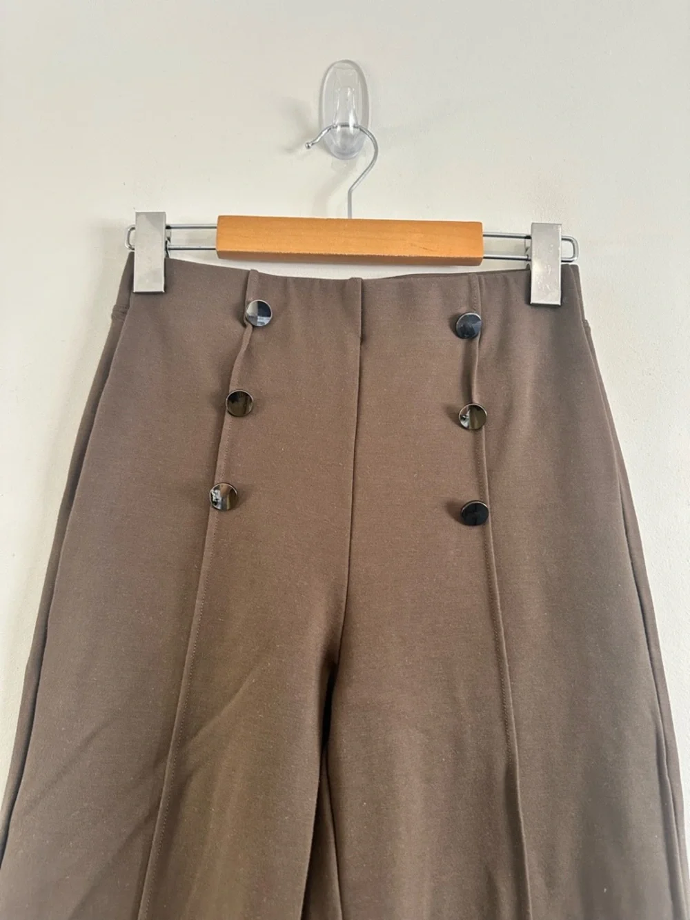 Halara High Waisted Pocket Wide Leg Work Pants Beech Green Size XS - Picture 6 of 11